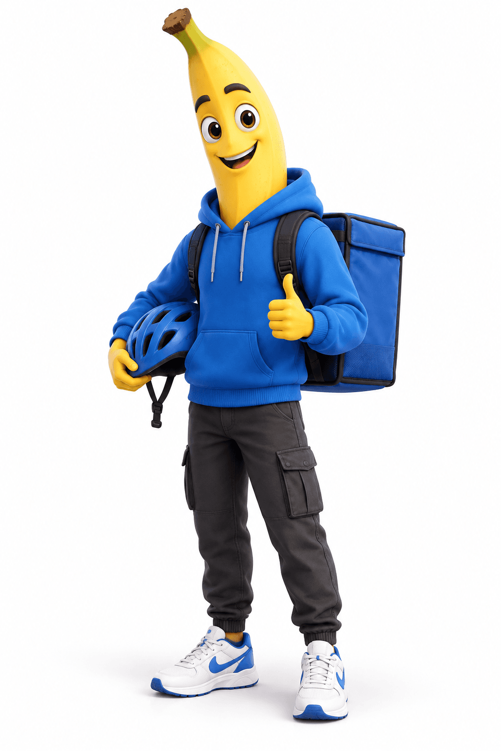 Full-length view of Banane Rider